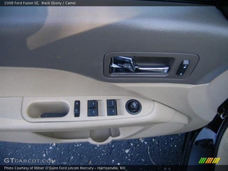 Black Ebony / Camel 2008 Ford Fusion SE