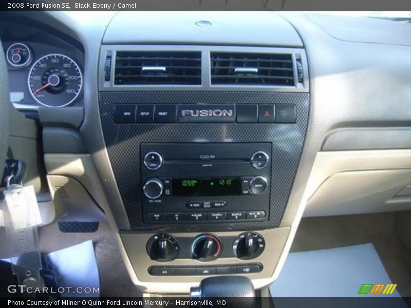 Black Ebony / Camel 2008 Ford Fusion SE