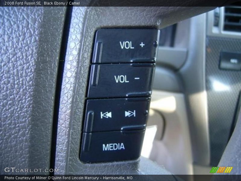 Black Ebony / Camel 2008 Ford Fusion SE