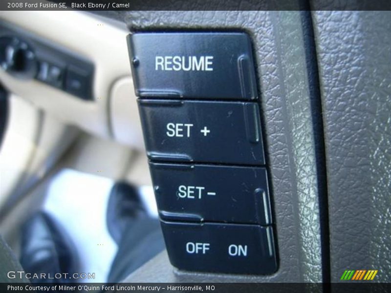 Black Ebony / Camel 2008 Ford Fusion SE