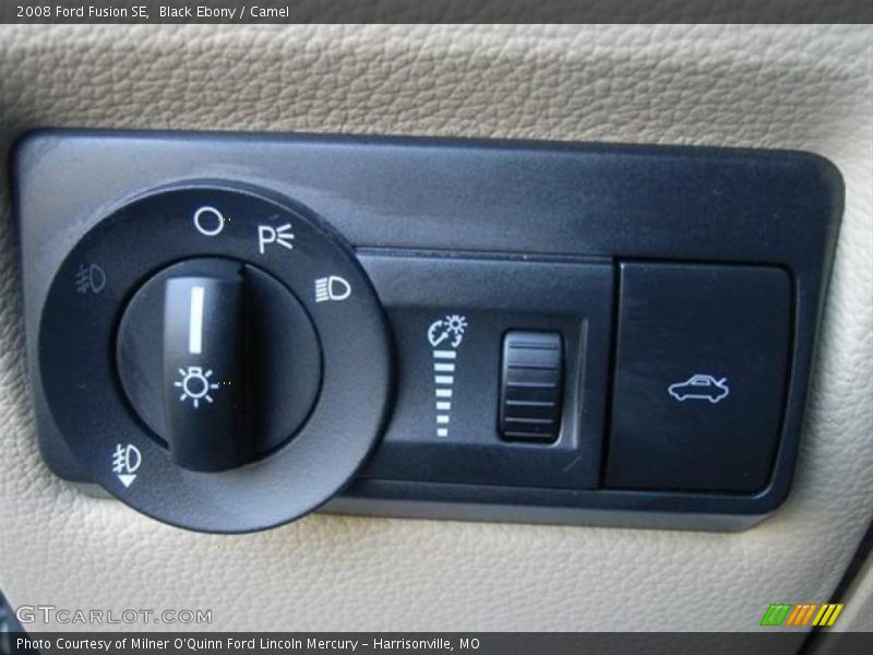 Black Ebony / Camel 2008 Ford Fusion SE