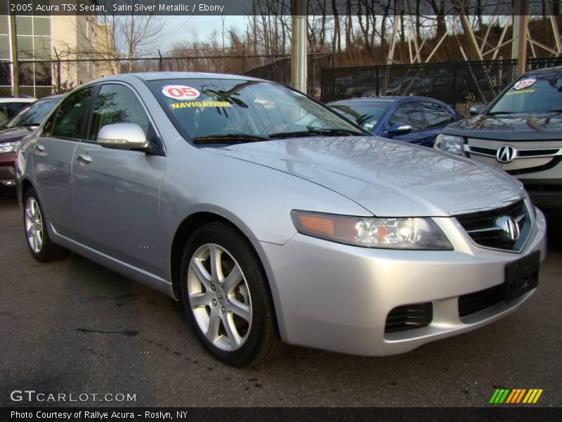 Satin Silver Metallic / Ebony 2005 Acura TSX Sedan