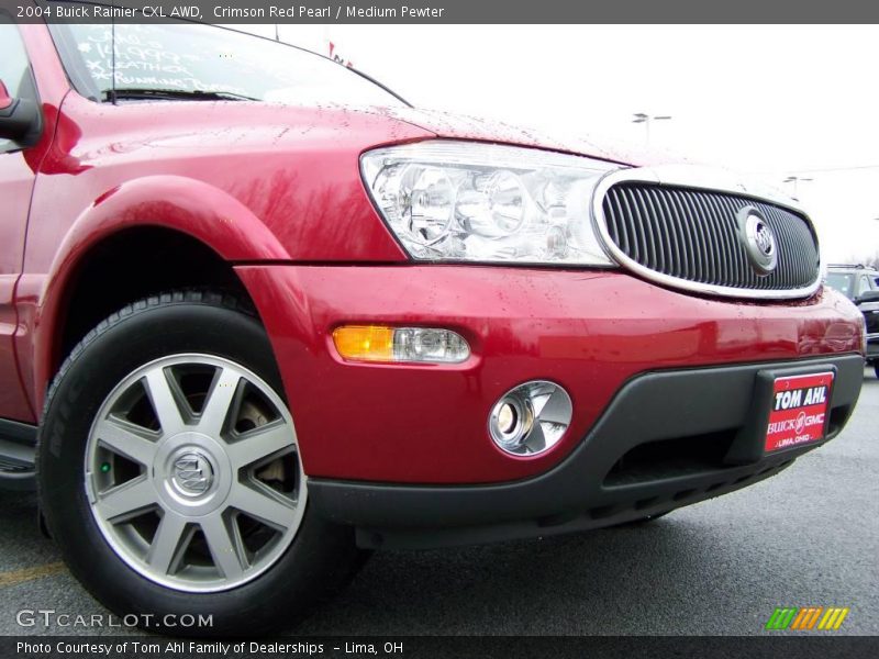 Crimson Red Pearl / Medium Pewter 2004 Buick Rainier CXL AWD