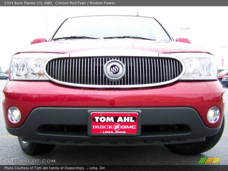 Crimson Red Pearl / Medium Pewter 2004 Buick Rainier CXL AWD