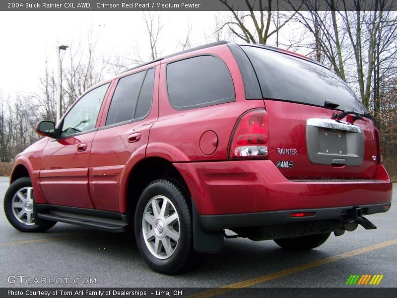 Crimson Red Pearl / Medium Pewter 2004 Buick Rainier CXL AWD