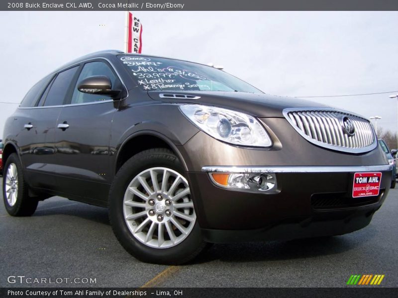 Cocoa Metallic / Ebony/Ebony 2008 Buick Enclave CXL AWD