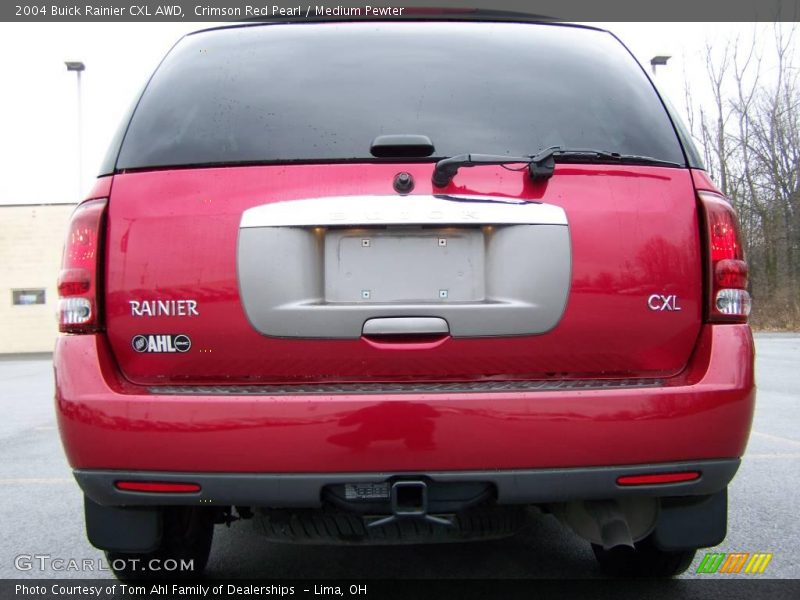Crimson Red Pearl / Medium Pewter 2004 Buick Rainier CXL AWD
