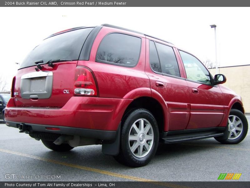 Crimson Red Pearl / Medium Pewter 2004 Buick Rainier CXL AWD