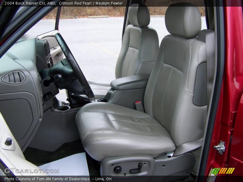 Crimson Red Pearl / Medium Pewter 2004 Buick Rainier CXL AWD