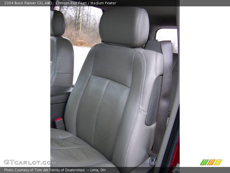 Crimson Red Pearl / Medium Pewter 2004 Buick Rainier CXL AWD