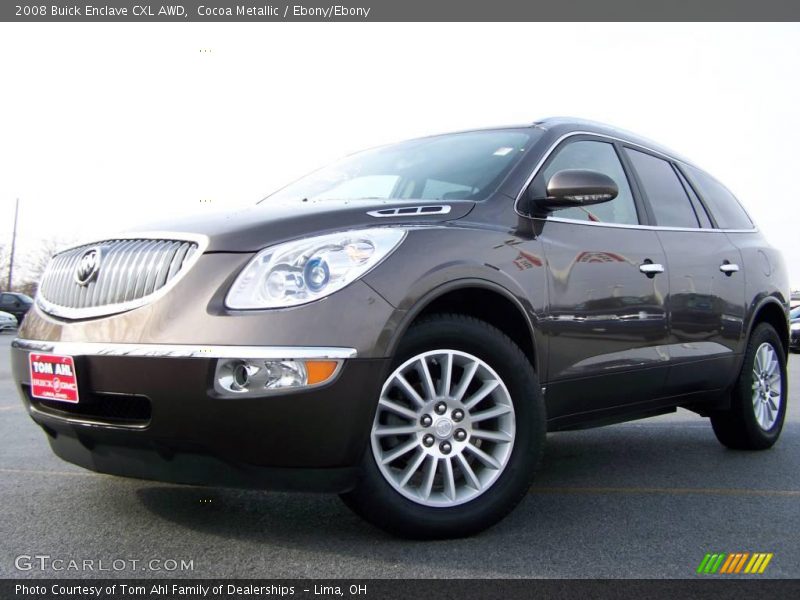 Cocoa Metallic / Ebony/Ebony 2008 Buick Enclave CXL AWD