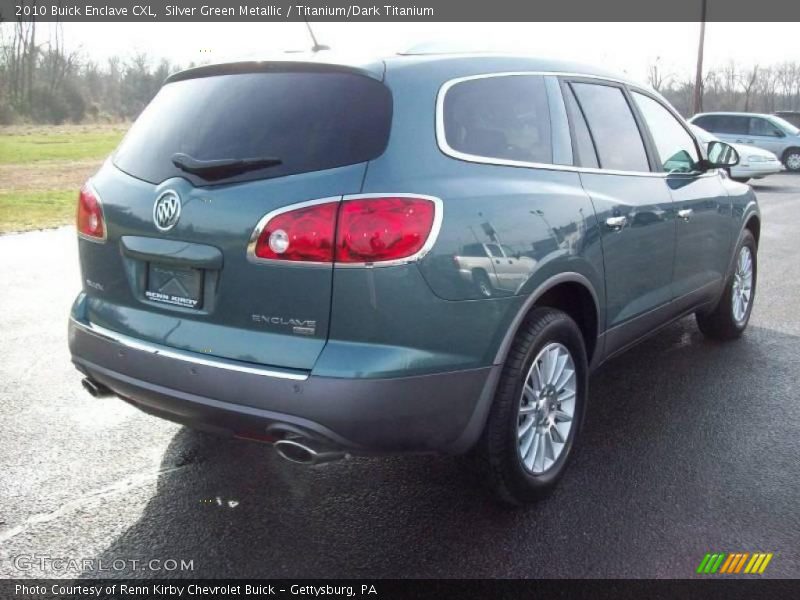 Silver Green Metallic / Titanium/Dark Titanium 2010 Buick Enclave CXL