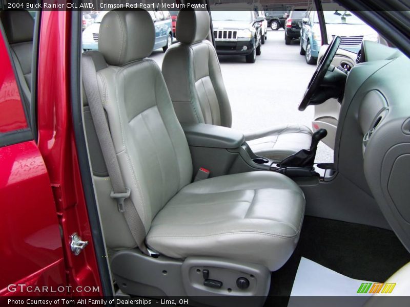 Crimson Red Pearl / Medium Pewter 2004 Buick Rainier CXL AWD