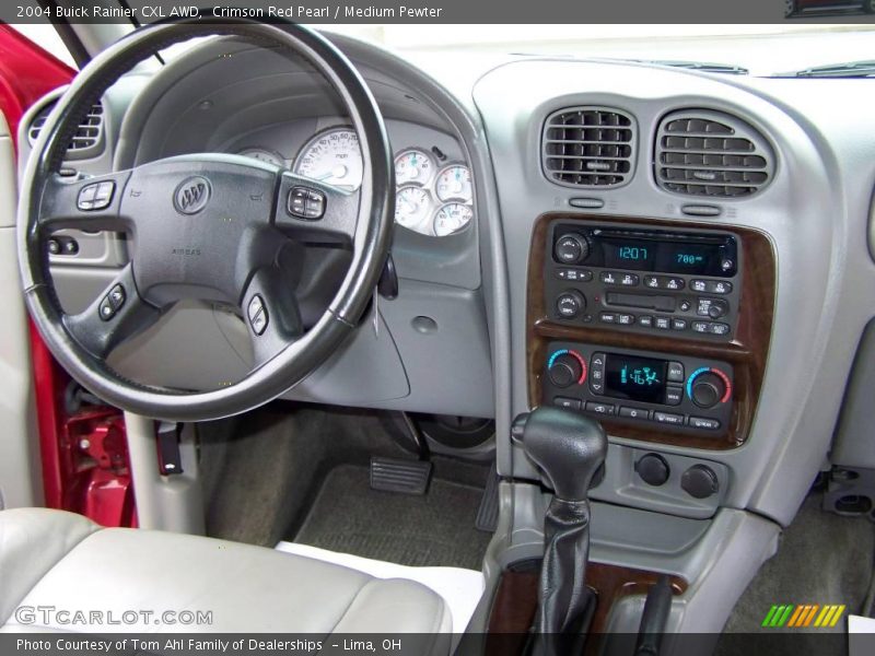 Crimson Red Pearl / Medium Pewter 2004 Buick Rainier CXL AWD