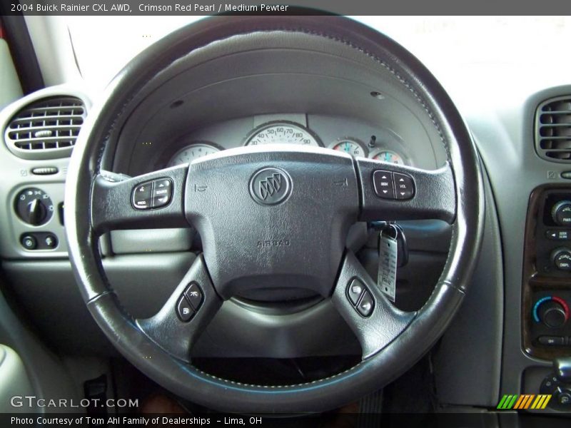 Crimson Red Pearl / Medium Pewter 2004 Buick Rainier CXL AWD