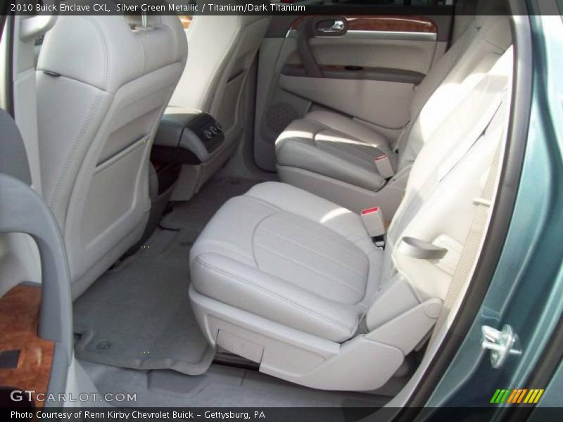 Silver Green Metallic / Titanium/Dark Titanium 2010 Buick Enclave CXL