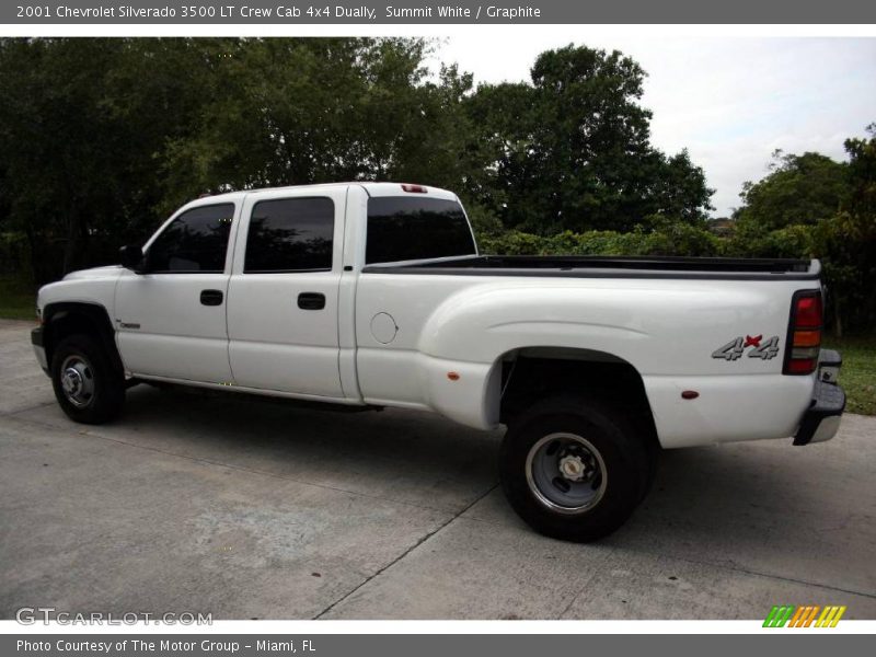 Summit White / Graphite 2001 Chevrolet Silverado 3500 LT Crew Cab 4x4 Dually