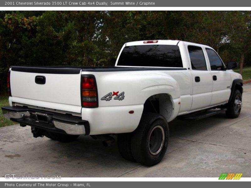 Summit White / Graphite 2001 Chevrolet Silverado 3500 LT Crew Cab 4x4 Dually