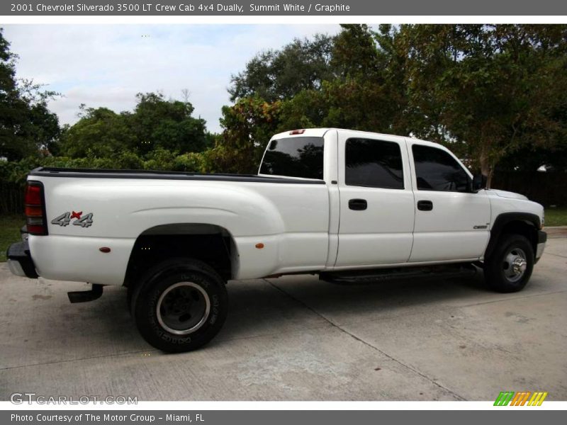 Summit White / Graphite 2001 Chevrolet Silverado 3500 LT Crew Cab 4x4 Dually