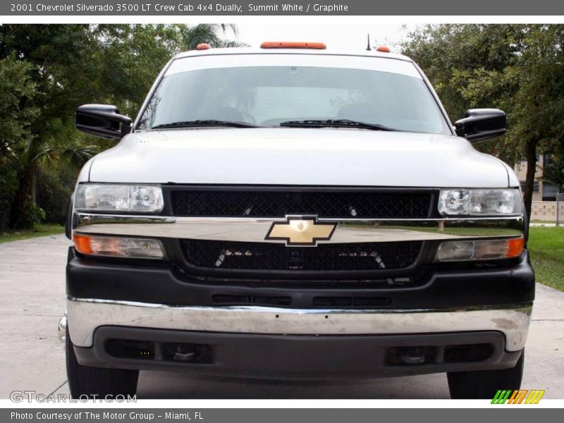 Summit White / Graphite 2001 Chevrolet Silverado 3500 LT Crew Cab 4x4 Dually