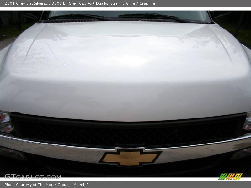 Summit White / Graphite 2001 Chevrolet Silverado 3500 LT Crew Cab 4x4 Dually