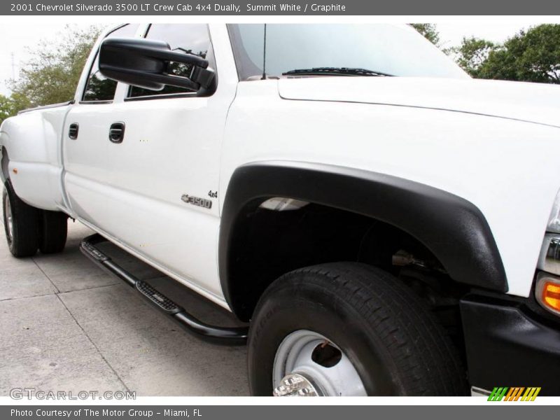 Summit White / Graphite 2001 Chevrolet Silverado 3500 LT Crew Cab 4x4 Dually