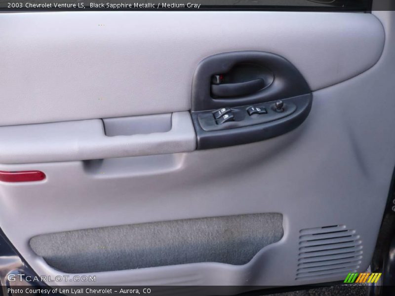 Black Sapphire Metallic / Medium Gray 2003 Chevrolet Venture LS