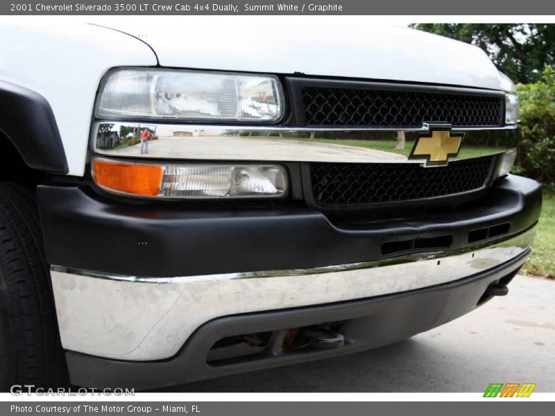 Summit White / Graphite 2001 Chevrolet Silverado 3500 LT Crew Cab 4x4 Dually