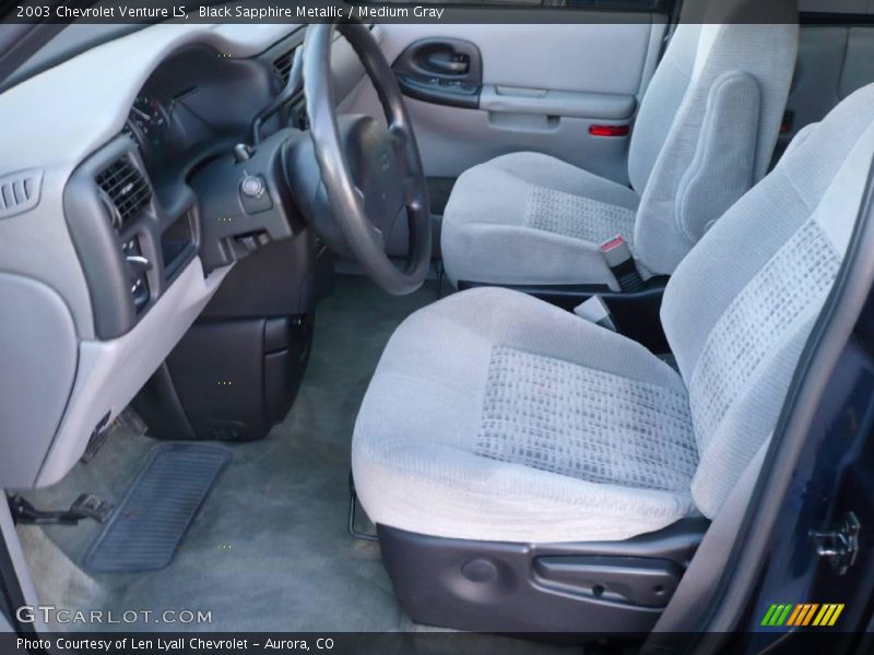 Black Sapphire Metallic / Medium Gray 2003 Chevrolet Venture LS