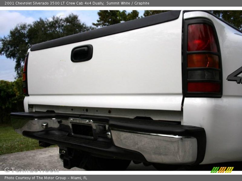 Summit White / Graphite 2001 Chevrolet Silverado 3500 LT Crew Cab 4x4 Dually