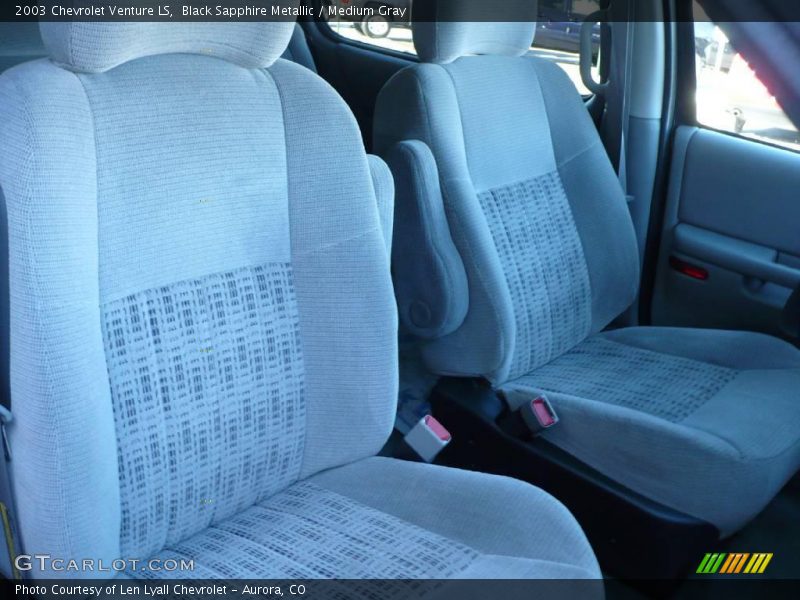 Black Sapphire Metallic / Medium Gray 2003 Chevrolet Venture LS