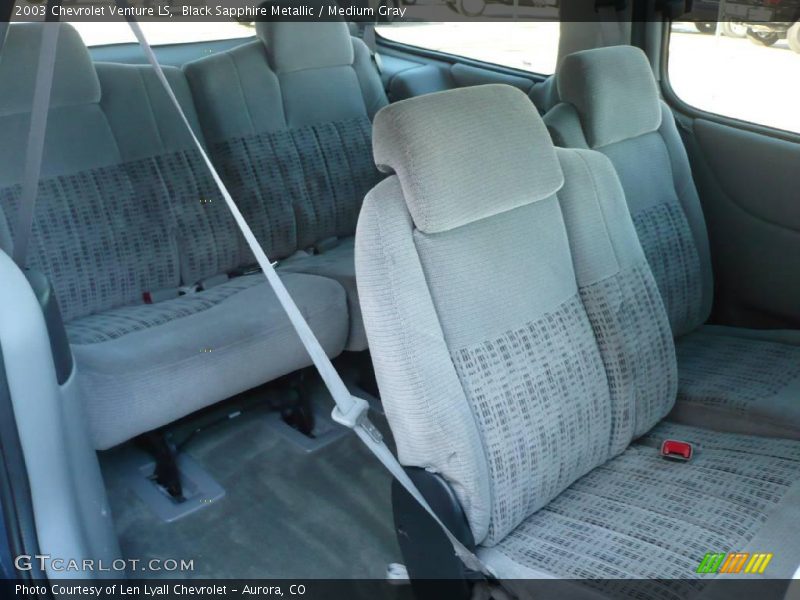 Black Sapphire Metallic / Medium Gray 2003 Chevrolet Venture LS