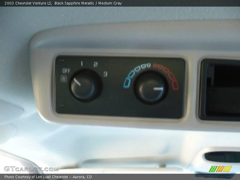 Black Sapphire Metallic / Medium Gray 2003 Chevrolet Venture LS