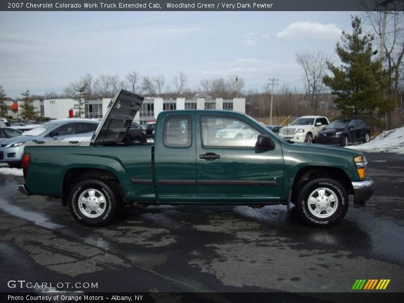 Woodland Green / Very Dark Pewter 2007 Chevrolet Colorado Work Truck Extended Cab