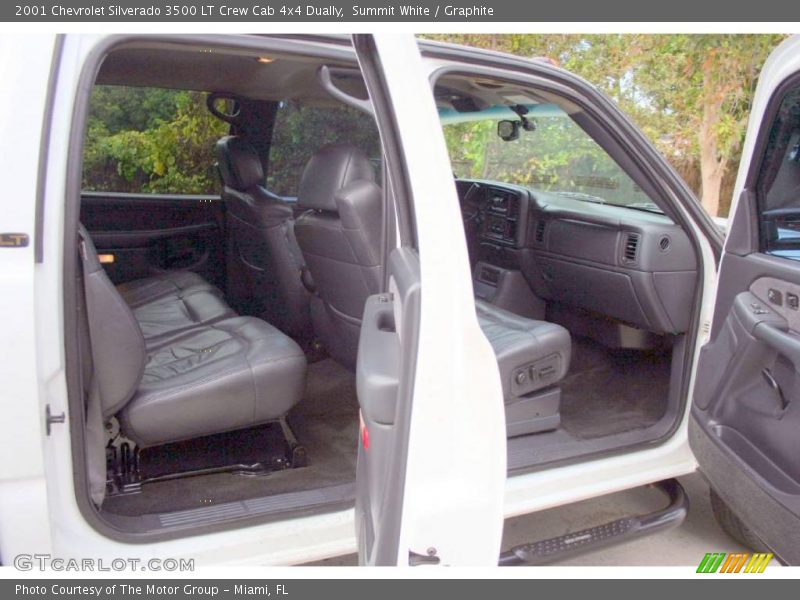 Summit White / Graphite 2001 Chevrolet Silverado 3500 LT Crew Cab 4x4 Dually