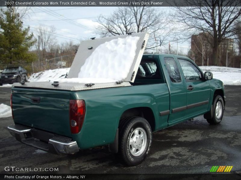 Woodland Green / Very Dark Pewter 2007 Chevrolet Colorado Work Truck Extended Cab