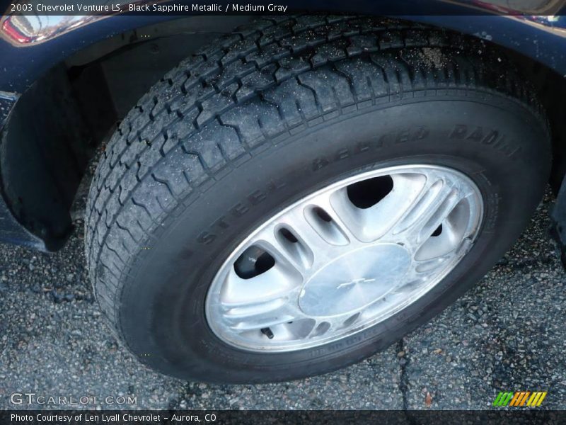 Black Sapphire Metallic / Medium Gray 2003 Chevrolet Venture LS