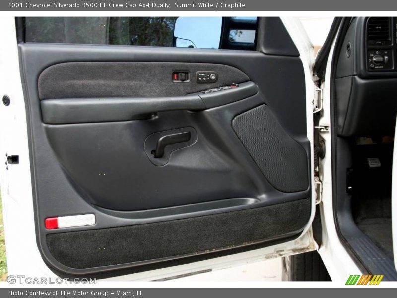 Summit White / Graphite 2001 Chevrolet Silverado 3500 LT Crew Cab 4x4 Dually