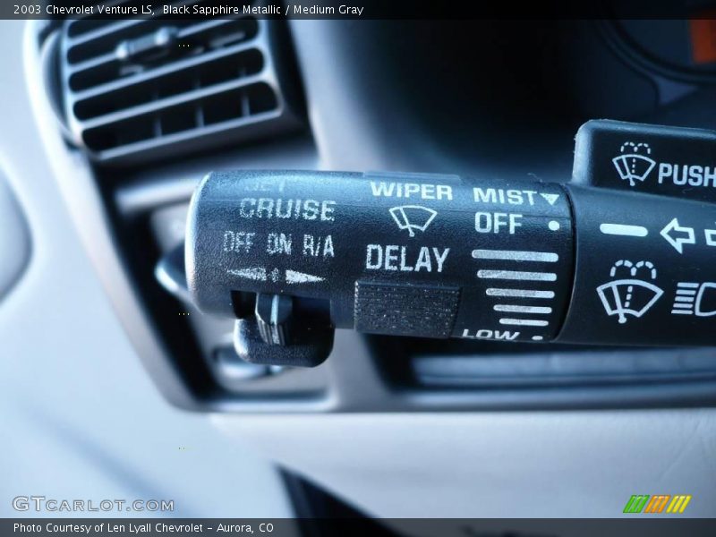 Black Sapphire Metallic / Medium Gray 2003 Chevrolet Venture LS