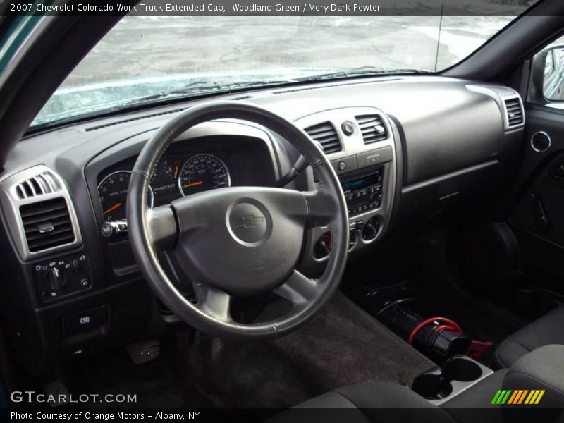 Woodland Green / Very Dark Pewter 2007 Chevrolet Colorado Work Truck Extended Cab