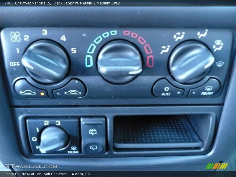 Black Sapphire Metallic / Medium Gray 2003 Chevrolet Venture LS