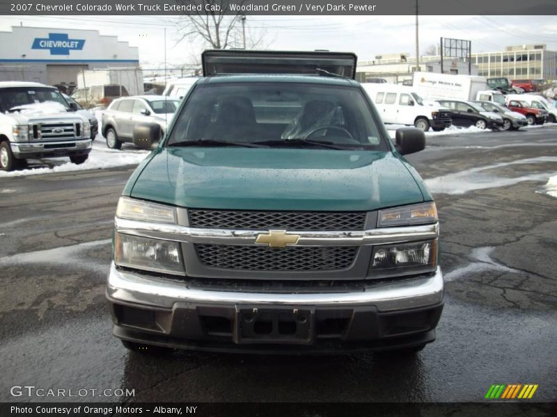Woodland Green / Very Dark Pewter 2007 Chevrolet Colorado Work Truck Extended Cab