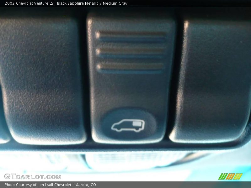 Black Sapphire Metallic / Medium Gray 2003 Chevrolet Venture LS