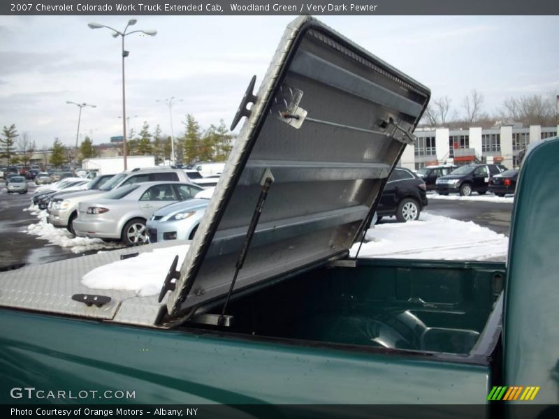 Woodland Green / Very Dark Pewter 2007 Chevrolet Colorado Work Truck Extended Cab