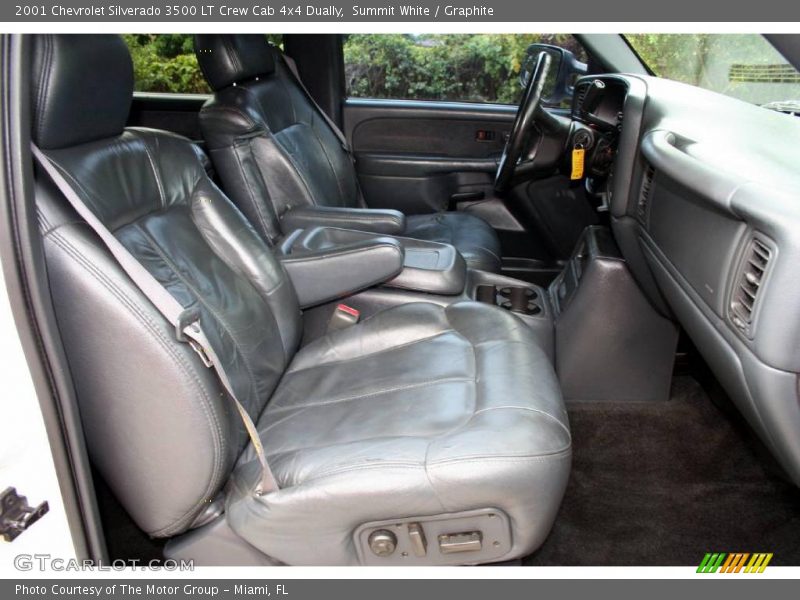 Summit White / Graphite 2001 Chevrolet Silverado 3500 LT Crew Cab 4x4 Dually