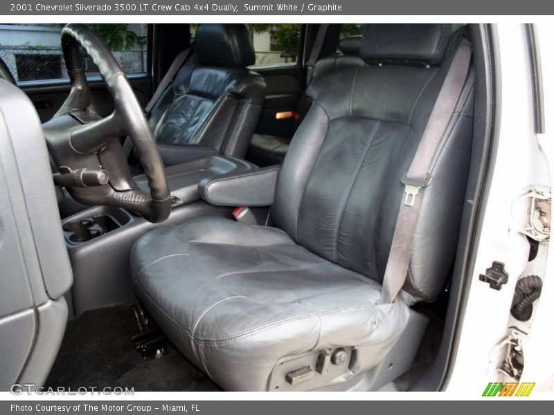 Summit White / Graphite 2001 Chevrolet Silverado 3500 LT Crew Cab 4x4 Dually