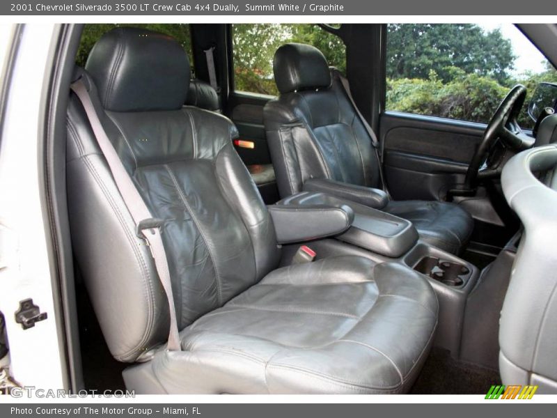Summit White / Graphite 2001 Chevrolet Silverado 3500 LT Crew Cab 4x4 Dually