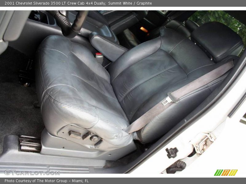Summit White / Graphite 2001 Chevrolet Silverado 3500 LT Crew Cab 4x4 Dually