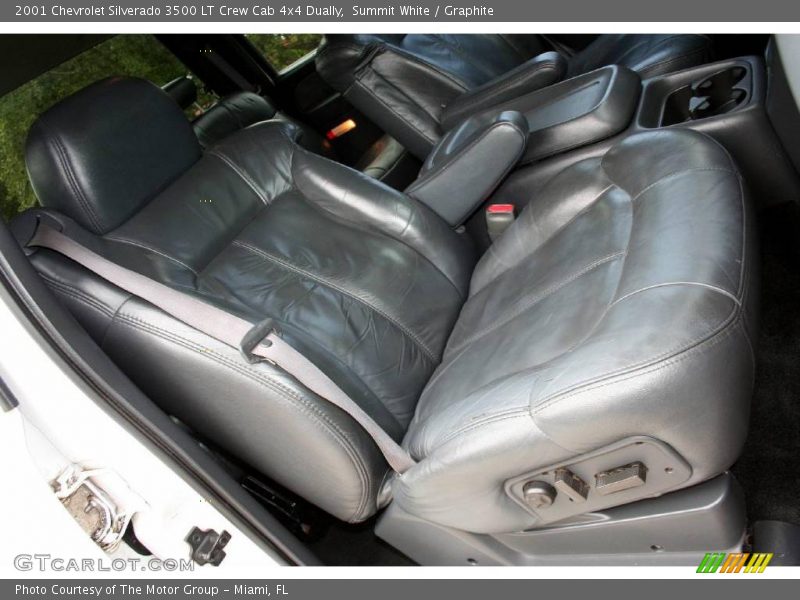 Summit White / Graphite 2001 Chevrolet Silverado 3500 LT Crew Cab 4x4 Dually