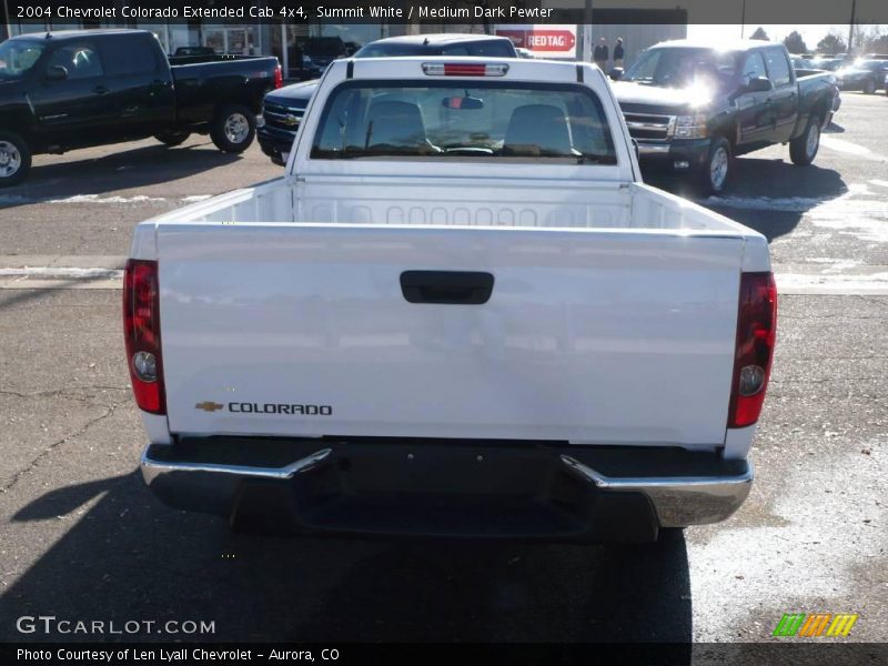 Summit White / Medium Dark Pewter 2004 Chevrolet Colorado Extended Cab 4x4